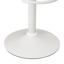 2 taburetes giratorios acolchados blancos