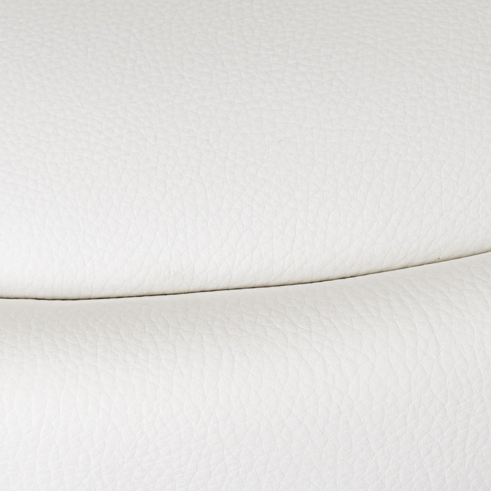 2 taburetes giratorios acolchados blancos