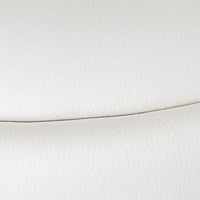 2 taburetes giratorios acolchados blancos