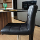 2 taburetes giratorios negros