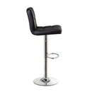 Set de 2 taburetes giratorios negros