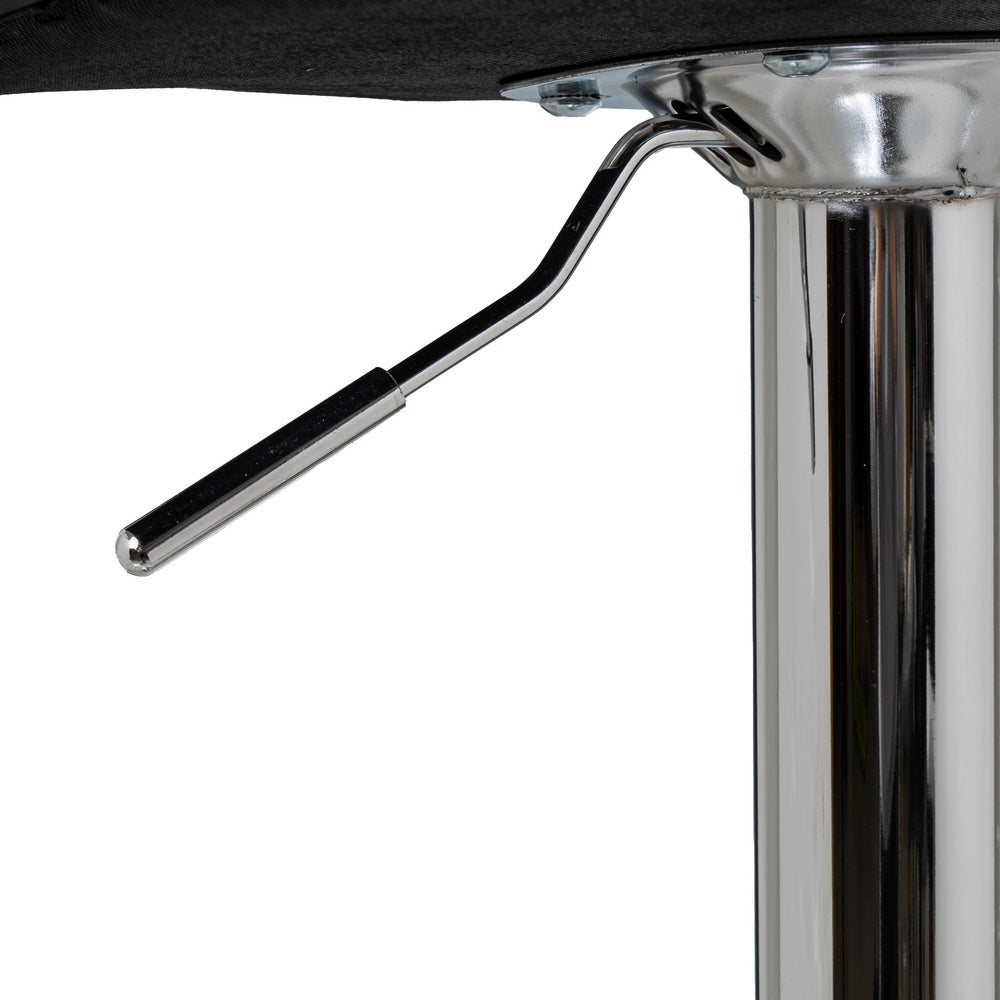 Set de 2 taburetes giratorios negros