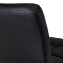 Set de 2 taburetes giratorios negros