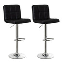 2 taburetes giratorios negros