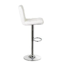 2 taburetes giratorios blancos de 113 cm