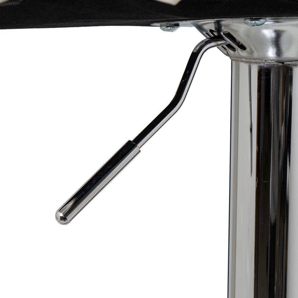 2 taburetes giratorios blancos de 113 cm