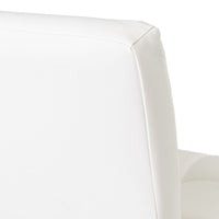 2 taburetes giratorios blancos de 113 cm