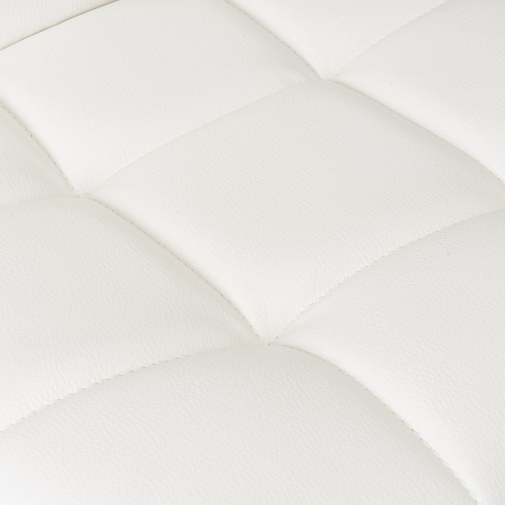 2 taburetes giratorios blancos de 113 cm