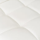 2 taburetes giratorios blancos de 113 cm