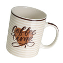 Juego de 4 tazas de cerámica marrón