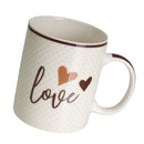 Juego de 4 tazas de cerámica marrón