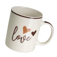 Juego de 4 tazas de cerámica marrón