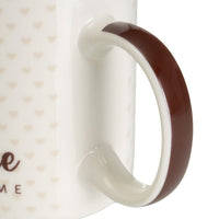 Juego de 4 tazas de cerámica marrón