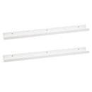 Set de 2 estantes de pared blancos de 100 cm