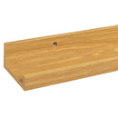 Set de 2 estantes de pared natural de 100 cm