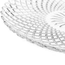 Juego de 12 plato de cristal transparente