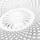 Juego de 12 plato de cristal transparente