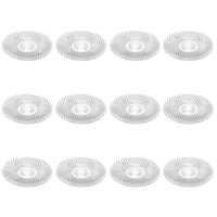 Juego de 12 plato de cristal transparente