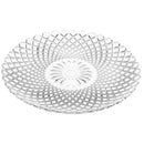 Juego de 12 plato de cristal transparente