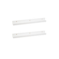 Set de 2 estantes de pared blancos de 60 cm
