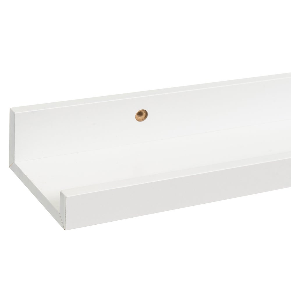 Set de 4 estantes de pared blancos de 80 cm