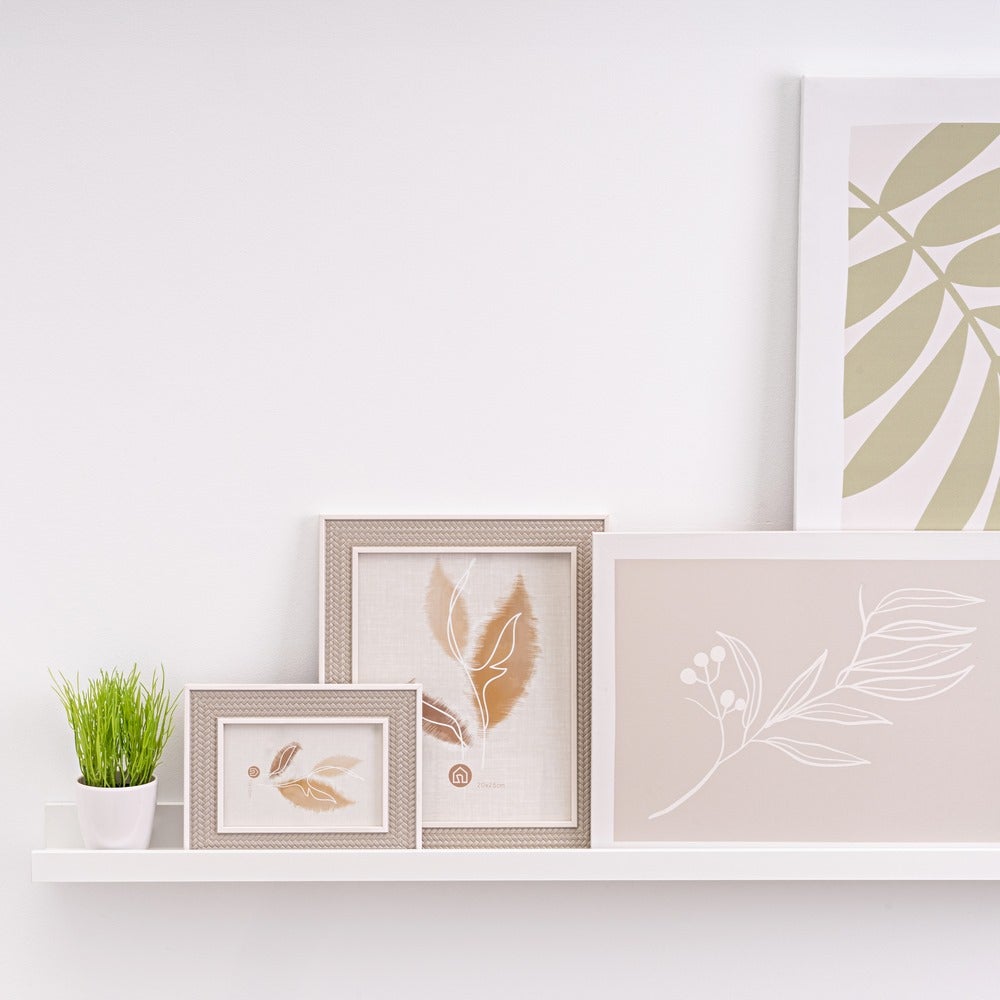 Set de 4 estantes de pared blancos de 100 cm