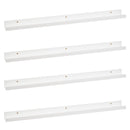 Set de 4 estantes de pared blancos de 100 cm
