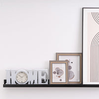 Set de 4 estantes de pared negros de 80 cm