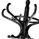 Perchero de pie de madera de álamo negro