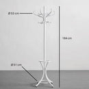 Perchero de pie Thonet 12 brazos con paragüero