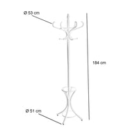 Perchero de pie Thonet 12 brazos con paragüero