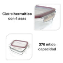 Set de 4 fiambreras de 370 ml