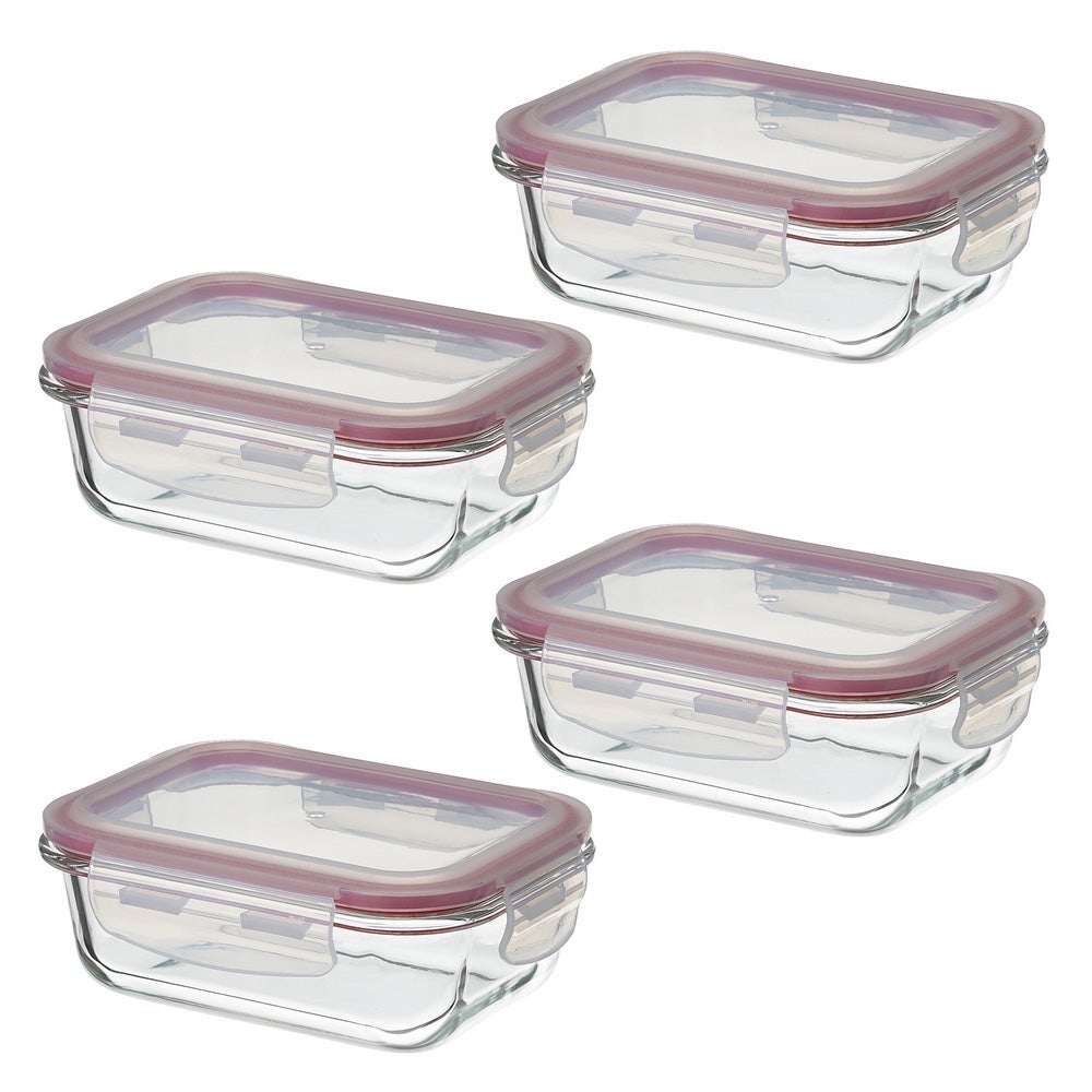 Set de 4 fiambreras de 370 ml