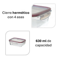 Set de 2 fiambreras de 630 ml