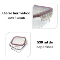 Set de 2 fiambreras de 530 ml