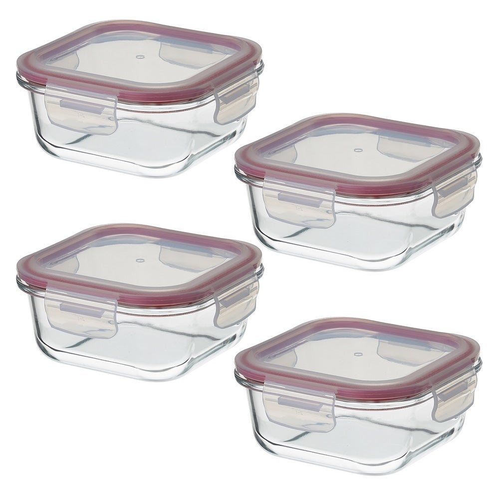 Set de 4 fiambreras de 530 ml