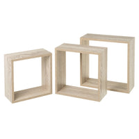 Set de 3 estantes de pared Cubo