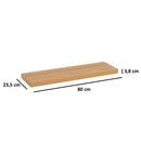 Set de 2 estantes de pared de 80 cm