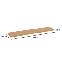 Set de 2 estantes de pared de 120 cm