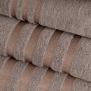 Set 12 Toallas Mano 100x50cm 100% Algodón 450g Marrón