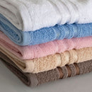 Set 12 Toallas Mano 100x50cm 100% Algodón 450g Marrón