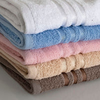 Set 12 Toallas Mano 100x50cm 100% Algodón 450g Marrón
