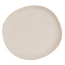 Juego de 12 platos postre de melamina beige de 20 cm