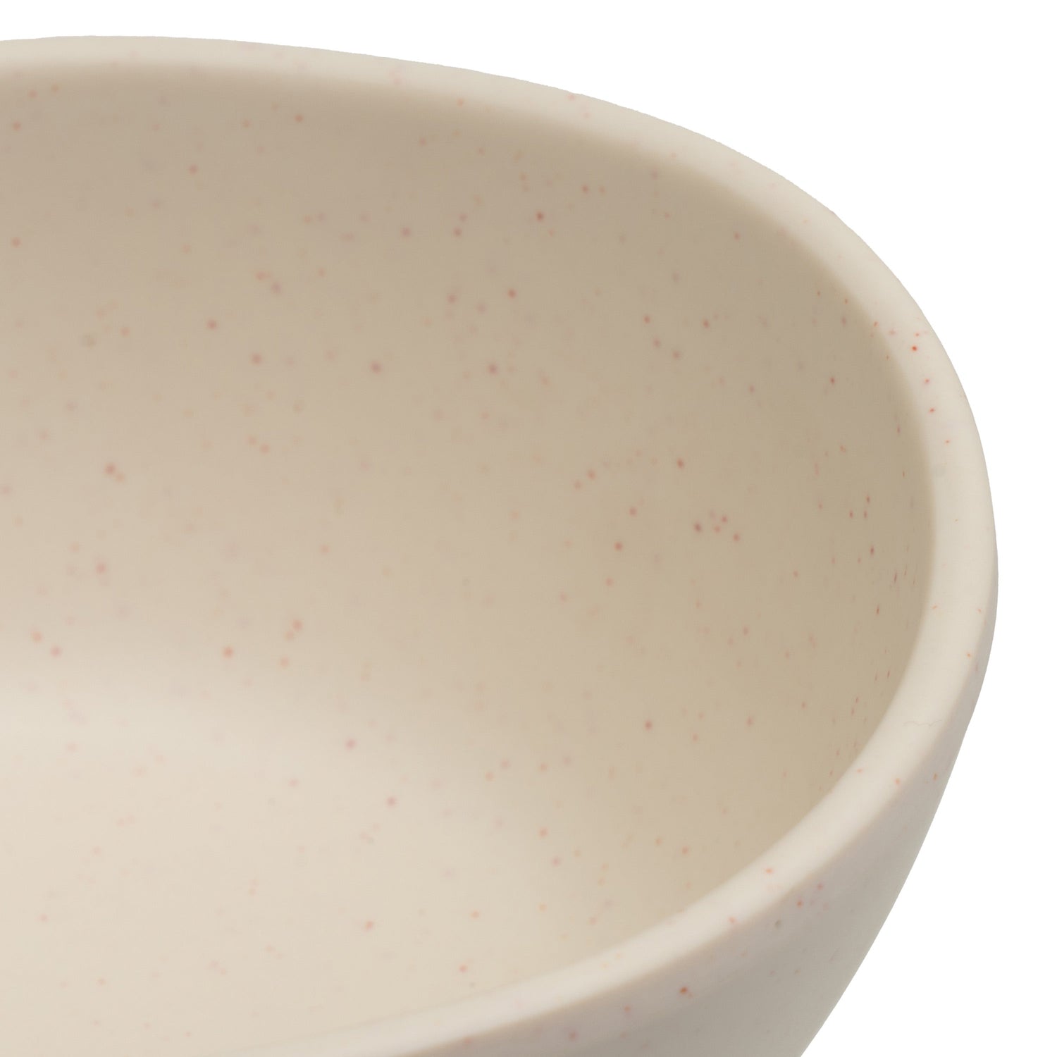 Juego de 6 boles pequeños de melamina beige de 11 cm