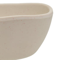 Juego de 6 boles pequeños de melamina beige de 11 cm