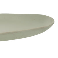 Juego de 12 platos llanos de melamina verde de 28 cm