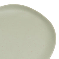 Juego de 12 platos postre de melamina verde de 20 cm