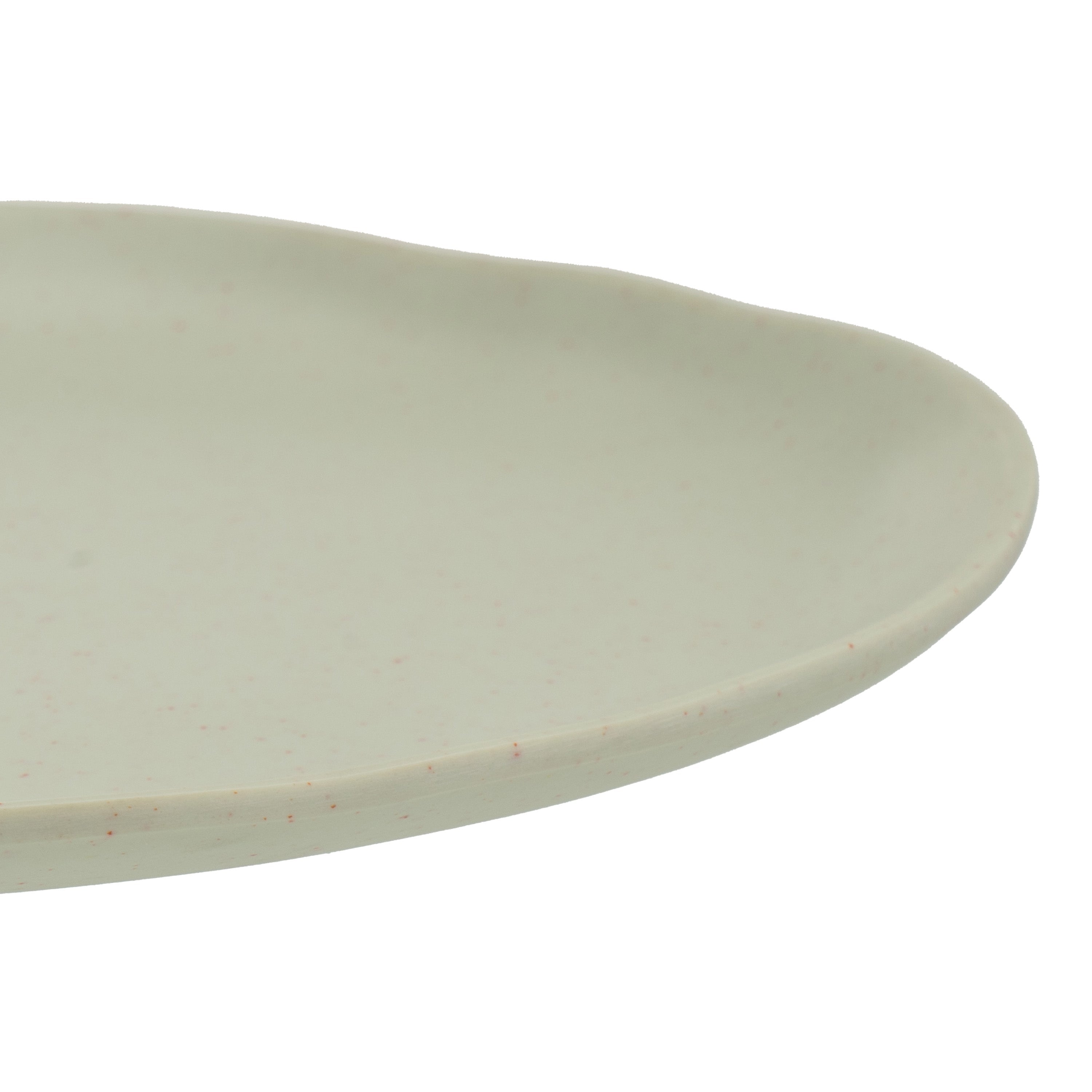 Juego de 12 platos postre de melamina verde de 20 cm