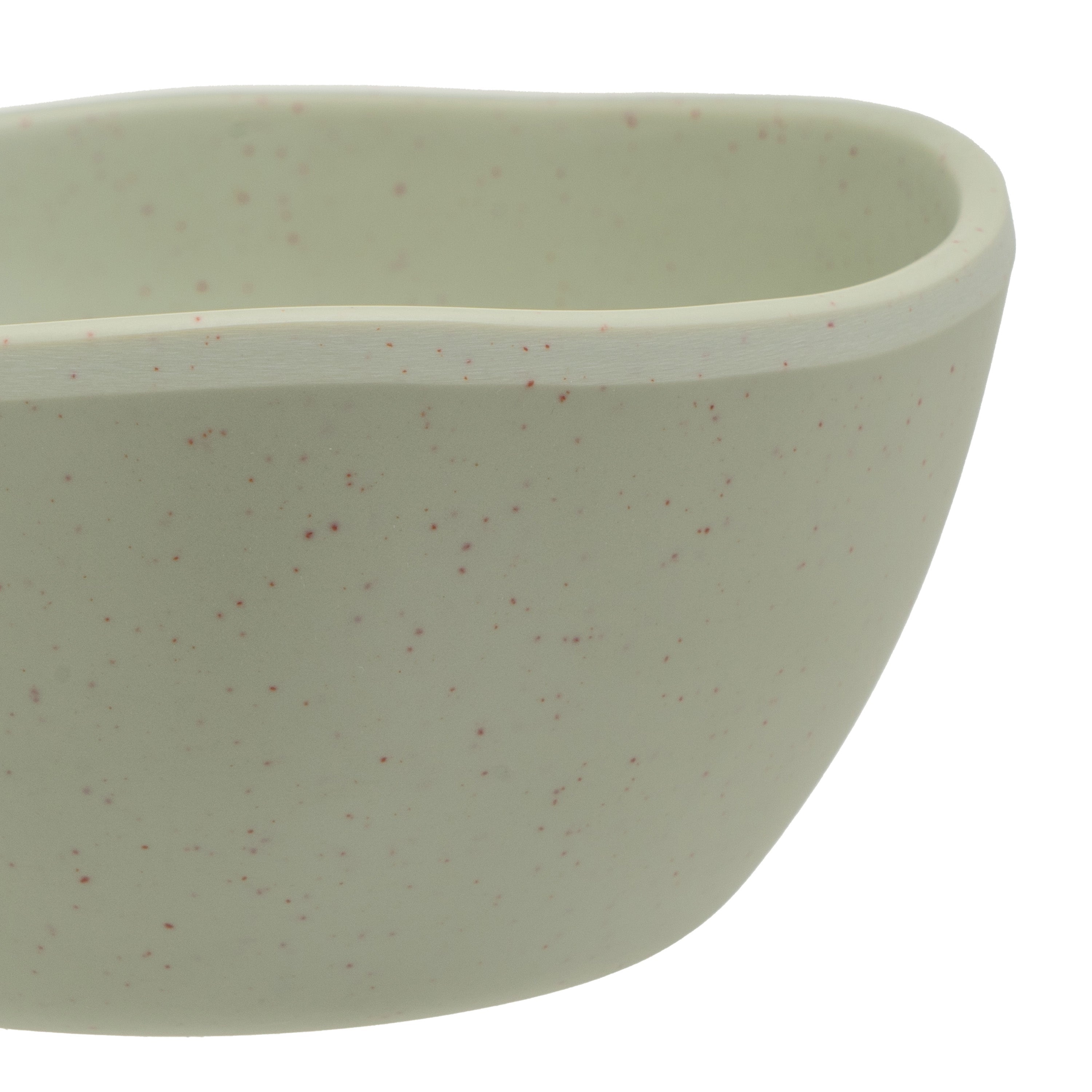 Juego de 6 boles pequeños de melamina verde de 11 cm