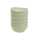 Juego de 6 boles pequeños de melamina verde de 11 cm